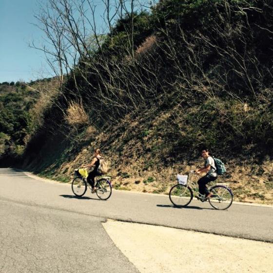 Biking around Naoshima