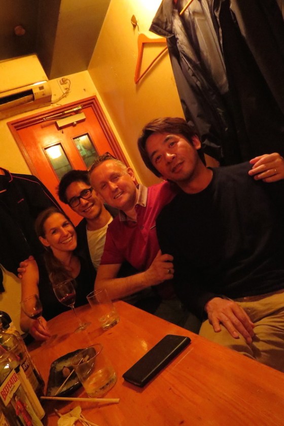 New friends (Kevin and Ken) we met at the bar